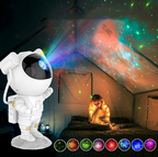 Astronaut Night Light Projector – LED Starry Sky Projector for Children's Room, Soothing Night Light with Galaxy and Space Projection, Dimmable and Adjustable