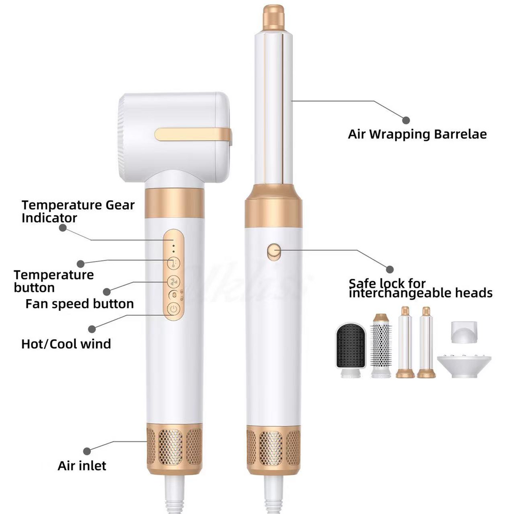 7-in-1 Airwrap Hair Styler | Multi-Functional Styling Tool for Curls, Waves & Straightening