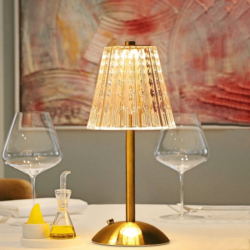 AuraGlow Table Lamp - Rechargeable LED Lamp with Dimming Function