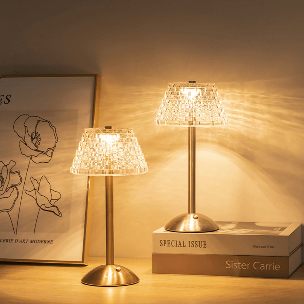 AuraGlow Table Lamp - Rechargeable LED Lamp with Dimming Function