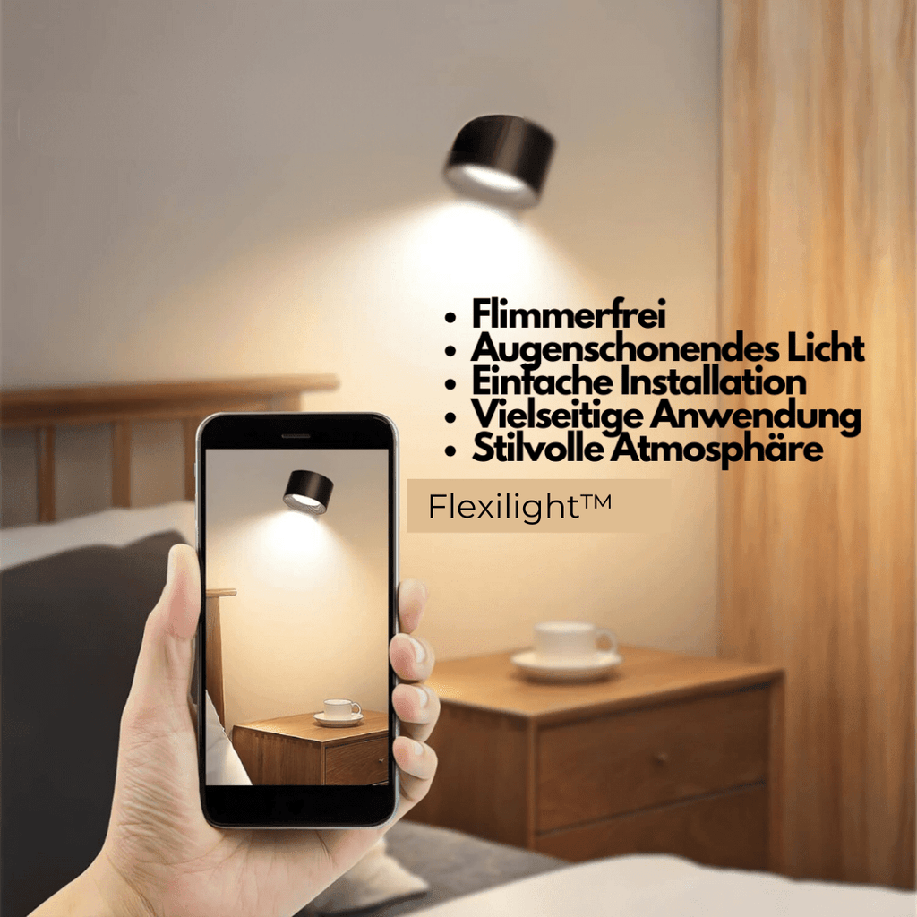 360° wireless rechargeable wall light | Versatile LED lighting solution