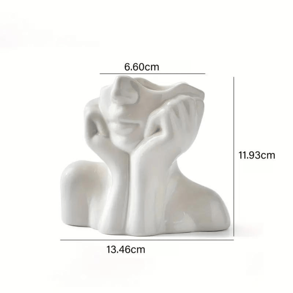 "Unique and Modern Ceramic Vase, Decorative Flower Vase for Living Room and Office"