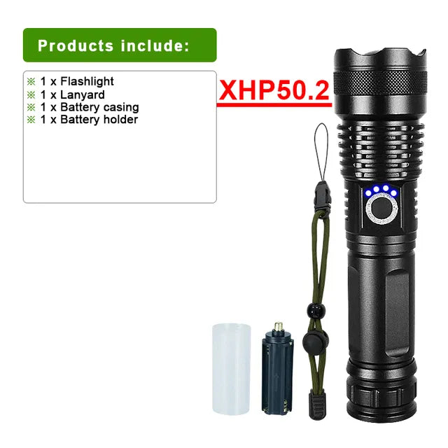 LumiBeam Flashlight - Powerful Rechargeable LED Flashlight