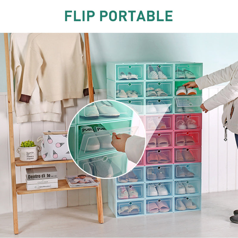 Ciaovie Shoe Storage Box Foldable, 6 Pieces