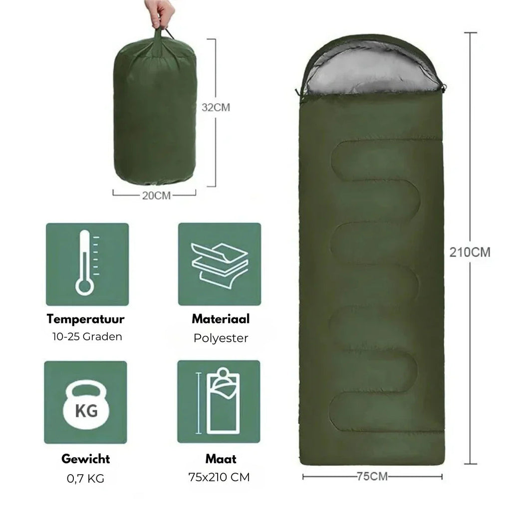 Insulated camping sleeping bag for outdoor adventures