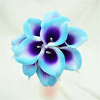 10 marine blue Calla lily PU Real Touch flowers wedding decoration bouquets table decoration artificial flowers home decor