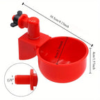 10 Piece Automatic Drinking Cups for Poultry – For Fresh Water Around the Clock
