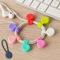 10 Pieces Magnetic Silicone Cable and Key Organizer Bands