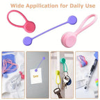 10 Pieces Magnetic Silicone Cable and Key Organizer Bands