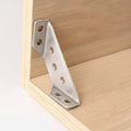 10 Pieces Furniture Corner Connectors made of Stainless Steel – Robust Support Brackets