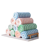 10 pieces reusable microfiber cleaning cloth for kitchen and surfaces