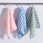10 pieces reusable microfiber cleaning cloth for kitchen and surfaces