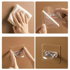 10 pieces | Self-adhesive round wall hooks – versatile use