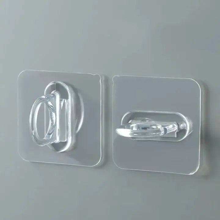 10 pieces | Self-adhesive round wall hooks – versatile use