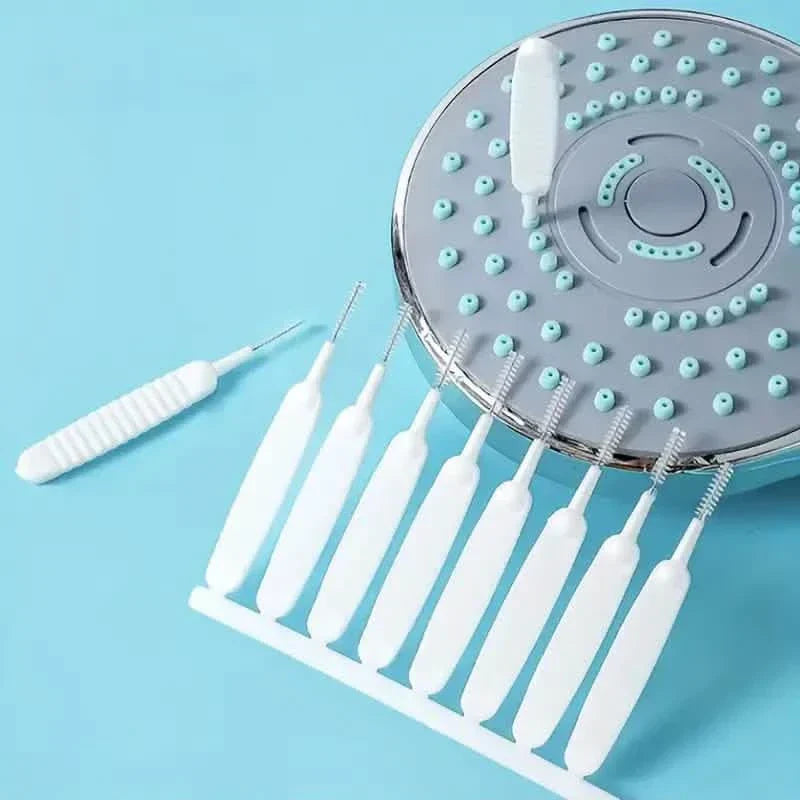 10-Piece Set: Easy to Clean Shower Head Brushes - Effortless Shower Head Crevice Cleaner