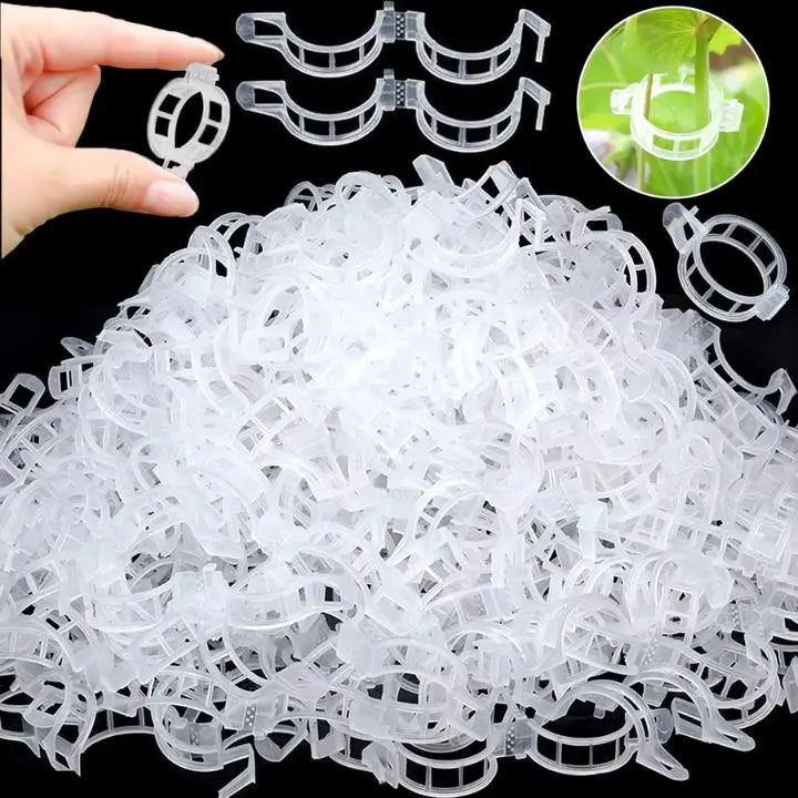 100 pcs. Plant support clips | Perfect hold for healthy plants