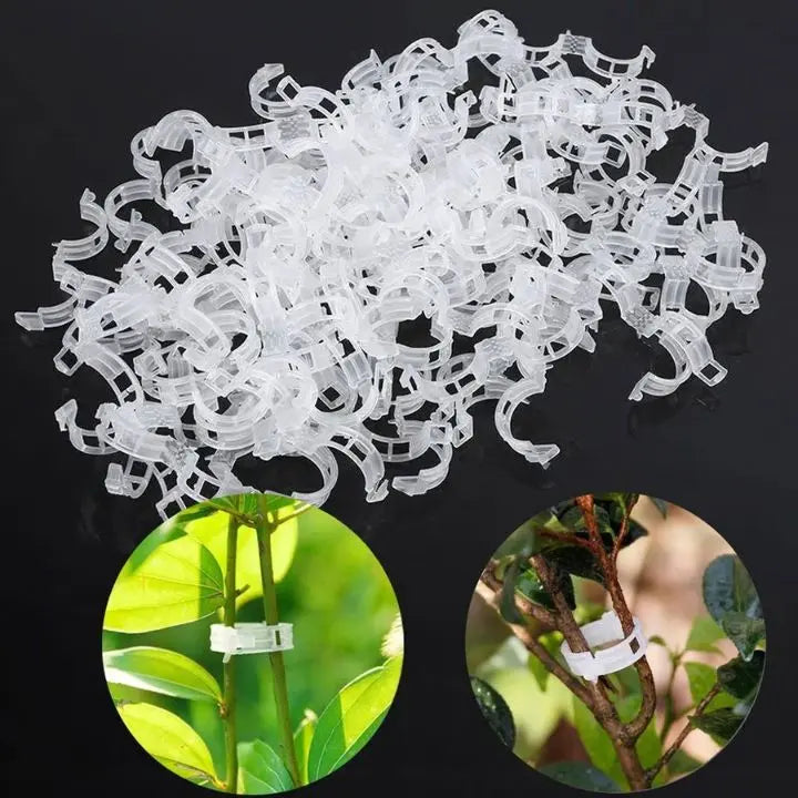 100 pcs. Plant support clips | Perfect hold for healthy plants