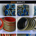 100 pieces rubber sealing washers assorted sealing set