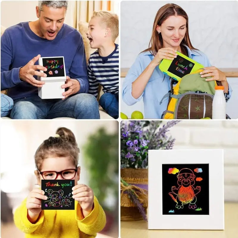 100 pieces scratch art set – Creative DIY fun for kids & adults