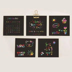 100 pieces scratch art set – Creative DIY fun for kids & adults