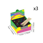 100 pieces scratch art set – Creative DIY fun for kids & adults