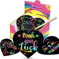 100 pieces rainbow scratch paper – creative, colorful & child-friendly