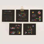 100 pieces rainbow scratch paper – creative, colorful & child-friendly