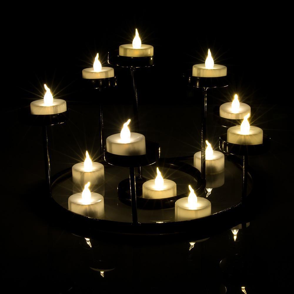 100-Piece: White LED Candles Tea Light