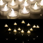 100-Piece: White LED Candles Tea Light