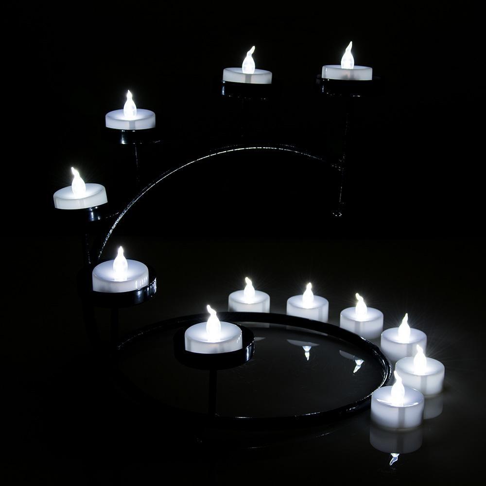 100-Piece: White LED Candles Tea Light
