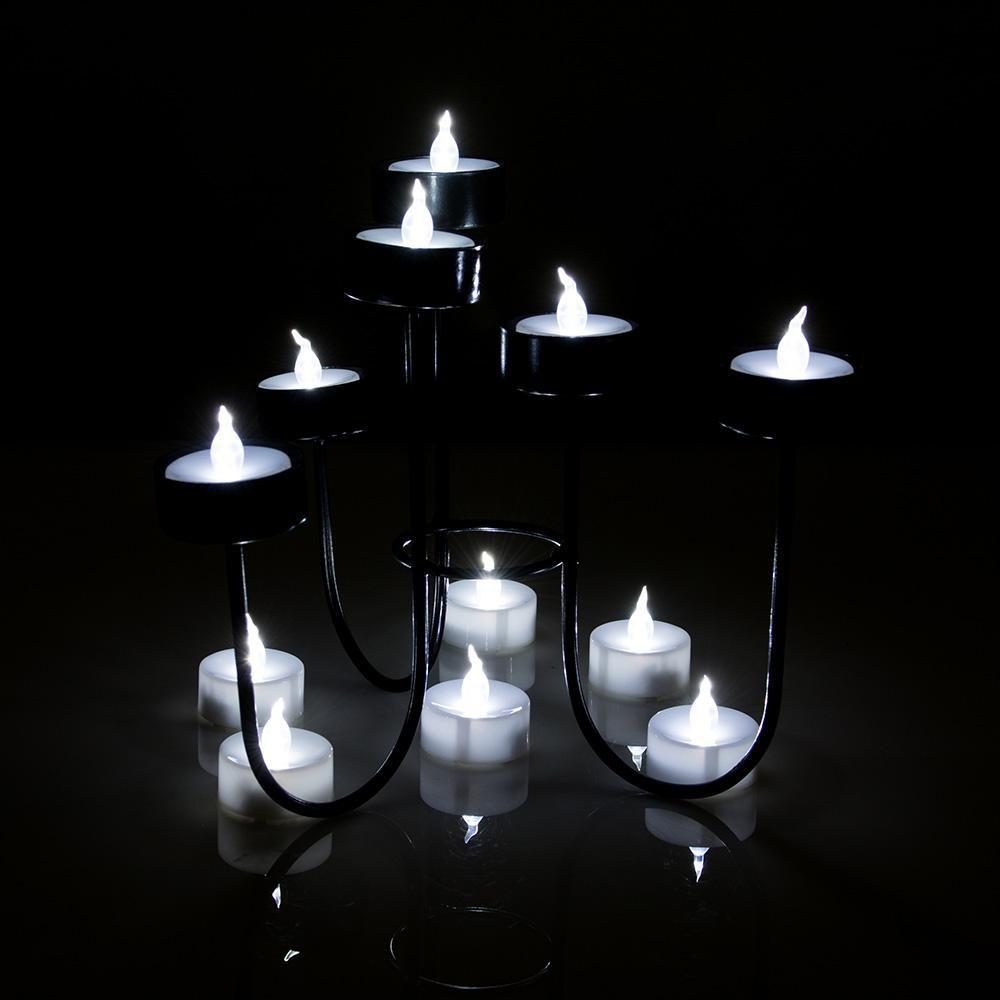 100-Piece: White LED Candles Tea Light