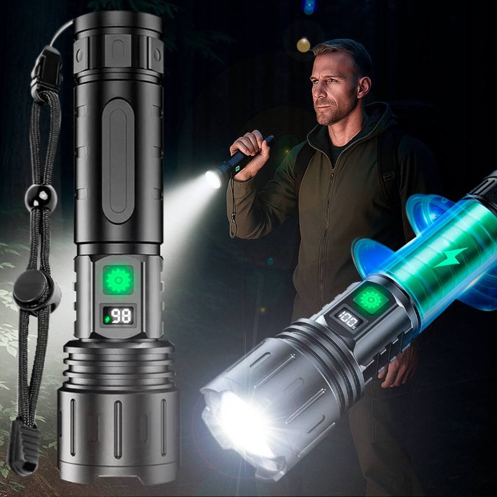 UltraStrong Night Vision Flashlight Pro – Rechargeable Aluminum Lamp