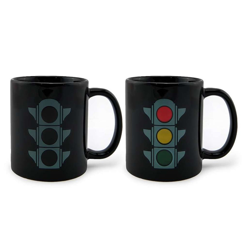 Traffic Light Magic Heat Sensitive Color Changing Ceramic Coffee Mug