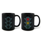 Traffic Light Magic Heat Sensitive Color Changing Ceramic Coffee Mug
