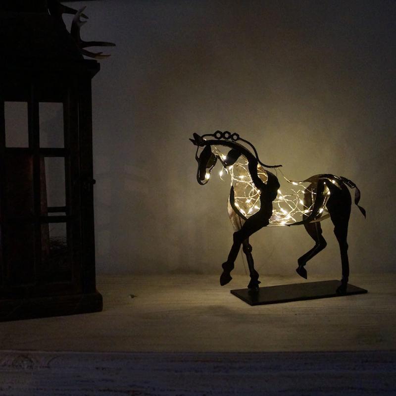 Handcrafted Metal Horse Sculpture "Adonis"