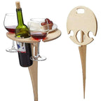 Outdoor portable DIY folding table for wine