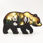 3D Creative Wood Animal Carving Craft Gift