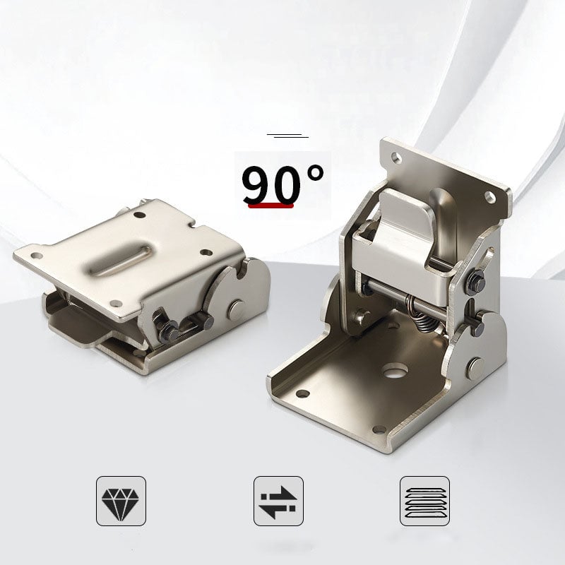 Saker 90 Degree Self-Locking Folding Hinge Corrosion-Resistant Invisible Connector