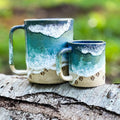 Paw Print Ocean Coastline Mug
