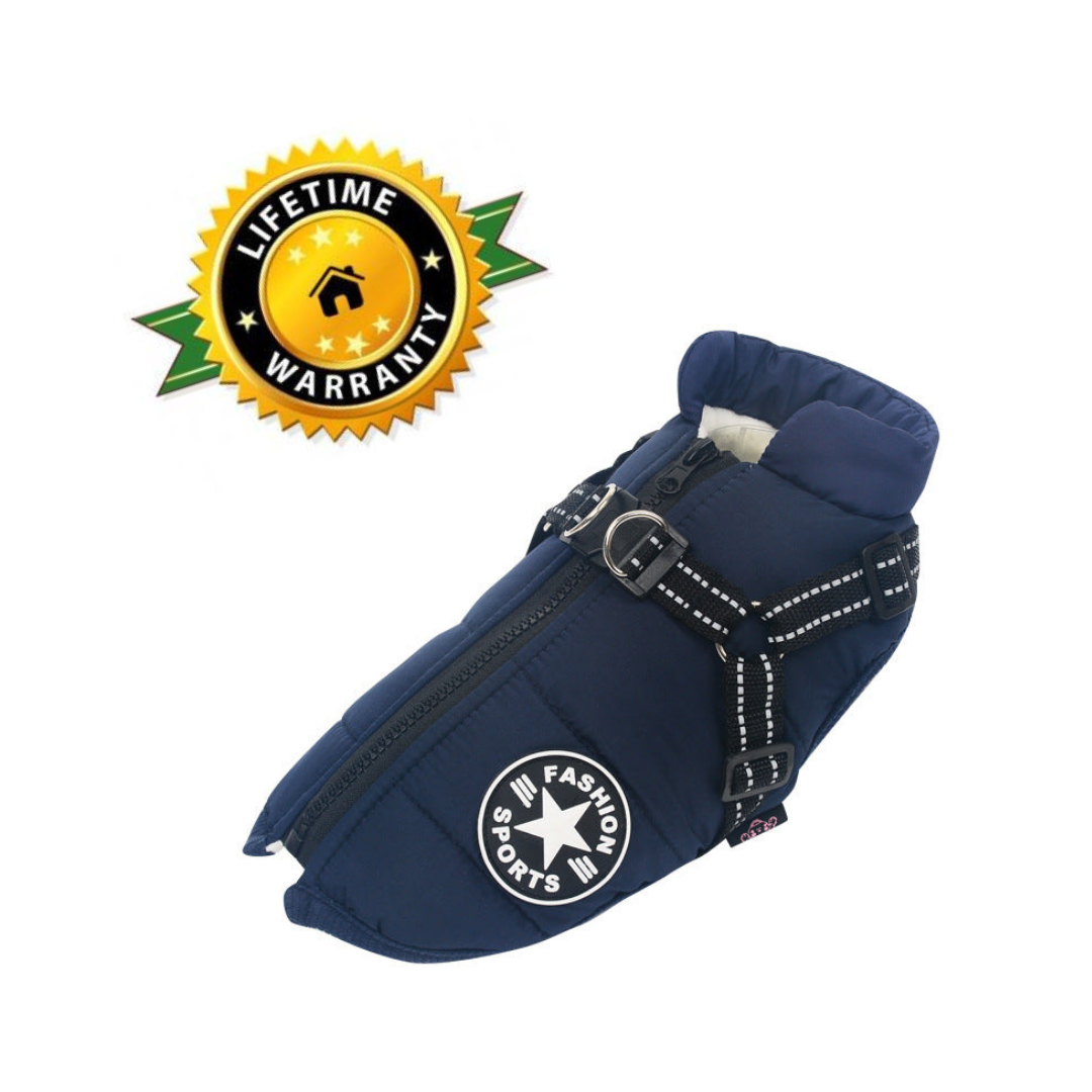 WoofGuard - Waterproof Winter Jacket with Integrated Harness