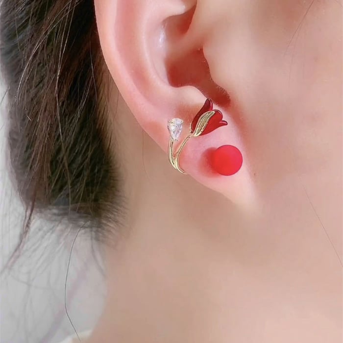 Tulip Flowers Versatile Earrings