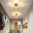 Modern Luxury Round LED Ceiling Lamp made of Crystal Glass