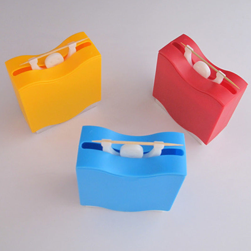 Smiling Strongman Weightlifter Toothpick Box