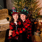 🎅LED Christmas Knitted Hats Light up Xmas Beanie