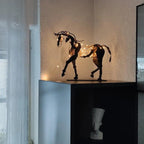 Handcrafted Metal Horse Sculpture "Adonis"