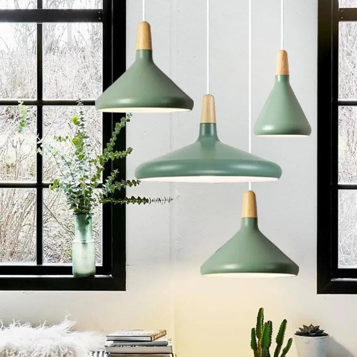 Macaron Pendant Light made of Metal Elegant Hanging Light