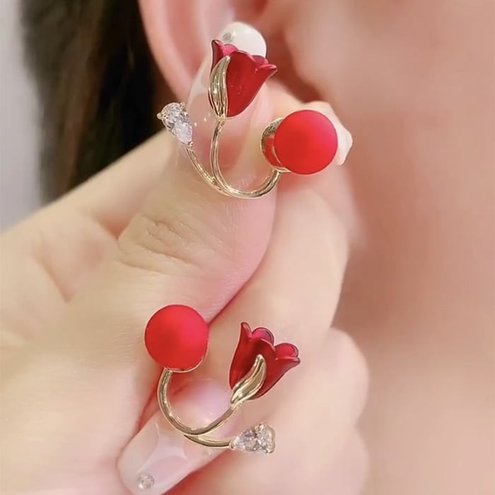 Tulip Flowers Versatile Earrings