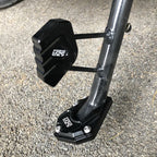 Motorcycle kickstand foot side stand extension pad