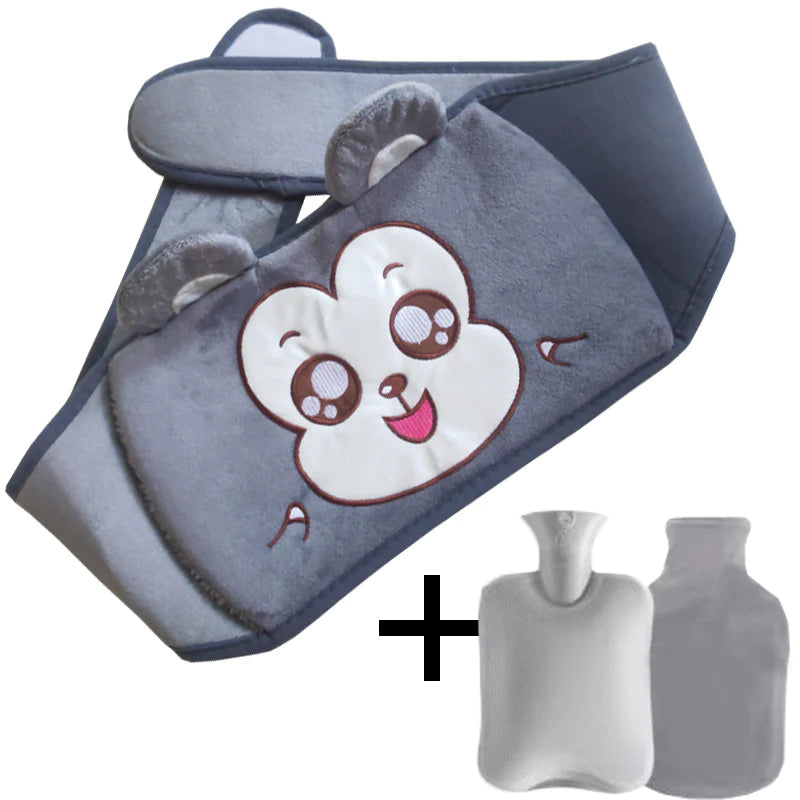 Refillable Plush Hot Water Bottle Belt