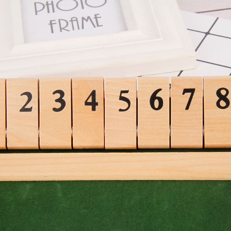 "Shut The Box" game – Fun table math game for adults and children